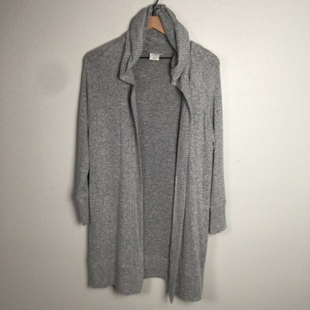 Soma women’s gray hooded duster women’s SZ S/M
